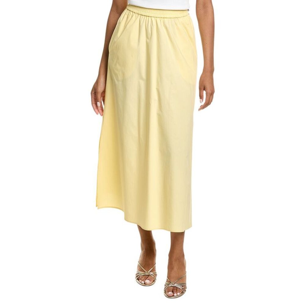 Kenneth Cole Womens  Pull-On Maxi Skirt, Yellow